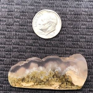 Freeform moss agate